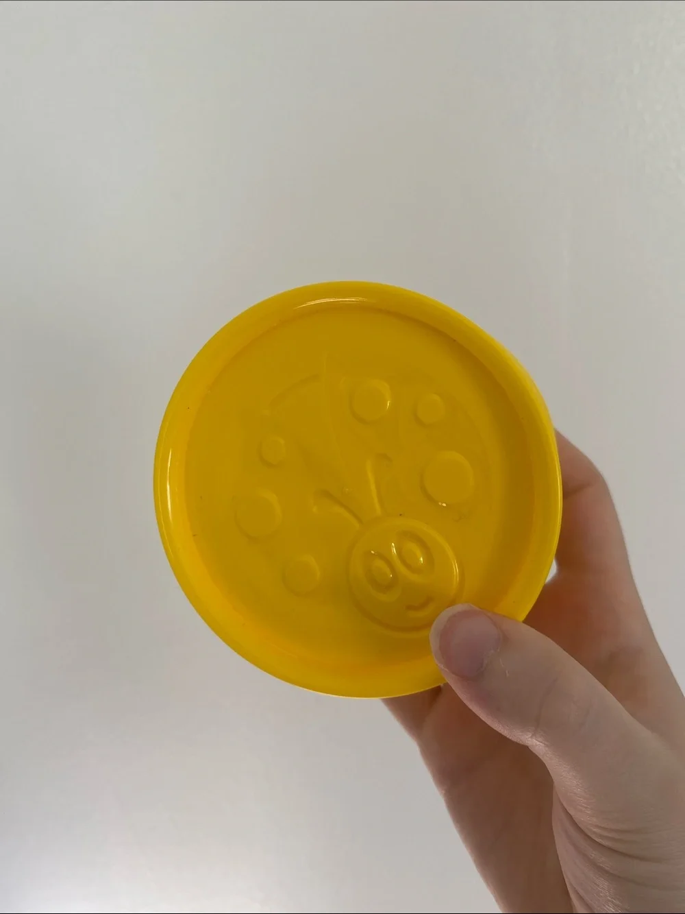 Bright Yellow Cookie Stamp Lid for Dough and Crafts